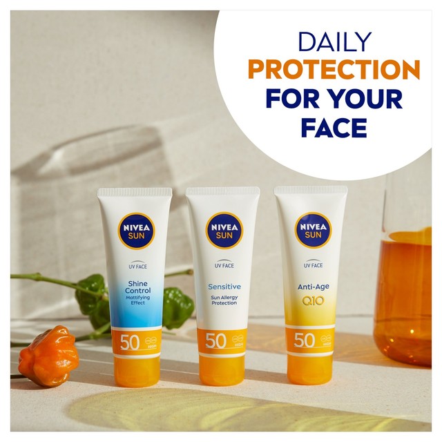 Nivea Sun Face SPF50 Cream 50ml, imported from the UK