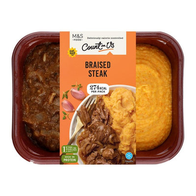 M&S Count On Us Braised Beef with Root Vegetable Mash 380g