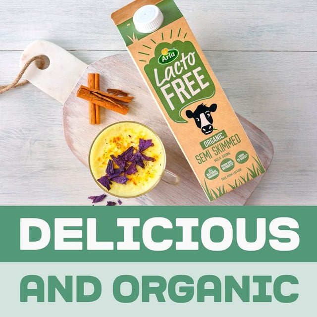 Arla Lactofree Organic Semi Skimmed Milk Drink 1L - British product