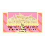 M&S White Chocolate & Strawberry Sponge Cake 880g