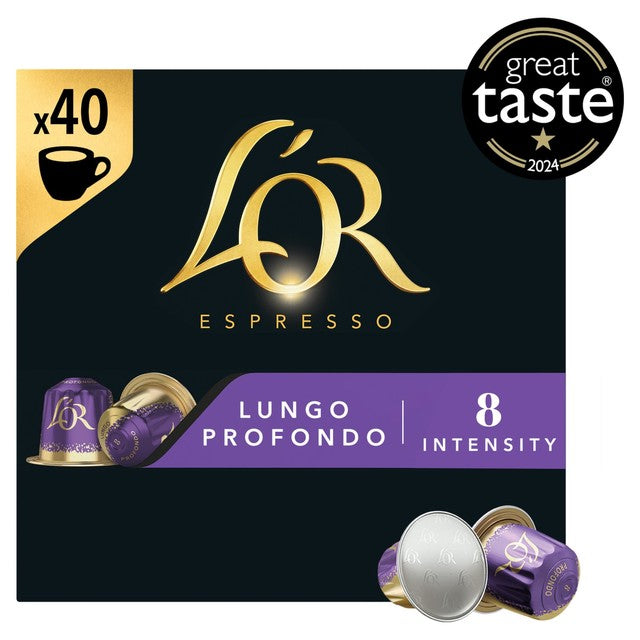 L'OR Lungo Profondo coffee pods pack of 40, UK version