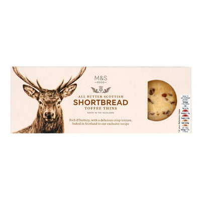 Biscuits M&S Scottish All Butter Toffee Shortbread Thins 180g
