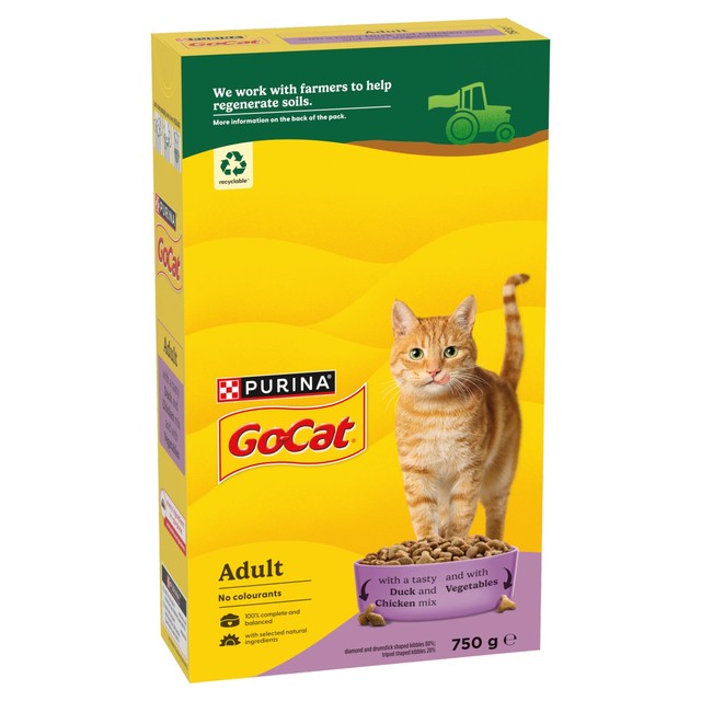 Go-Cat chicken and duck dry cat food 750g, UK version