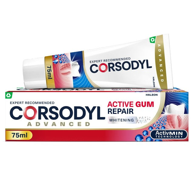 Corsodyl Active Gum Repair Whitening Toothpaste 75ml - British product