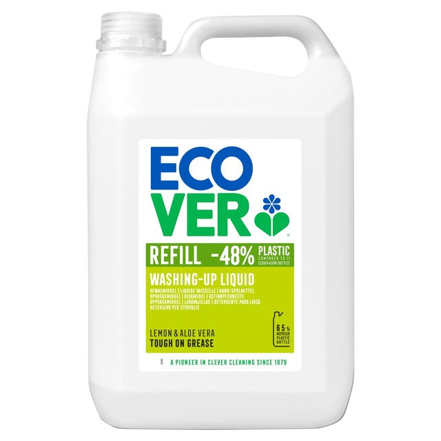 Ecover lemon washing up liquid refill 5L - British product