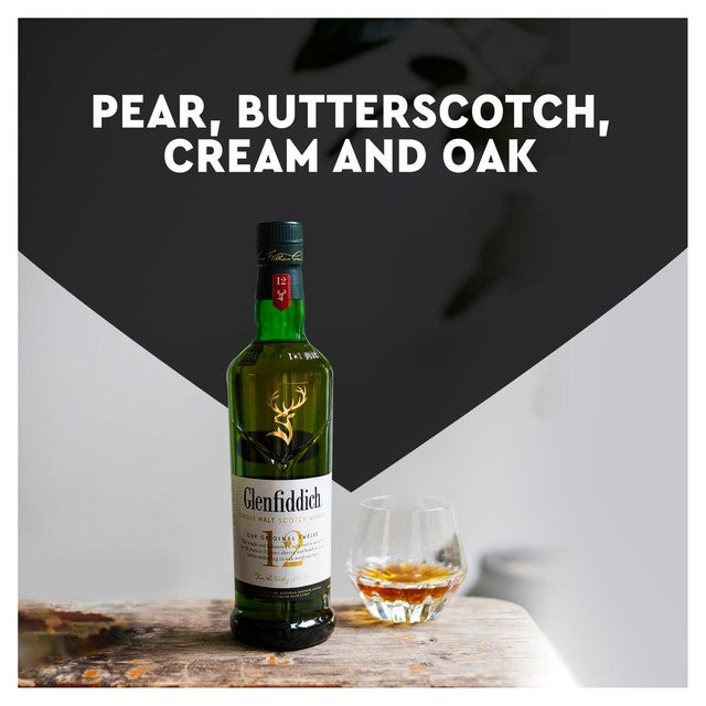 Glenfiddich single malt Scotch whisky 12 Year Old 70cl, UK version