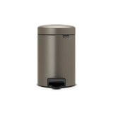 Brabantia Pedal Bin Platinum Bathroom Bin 3L