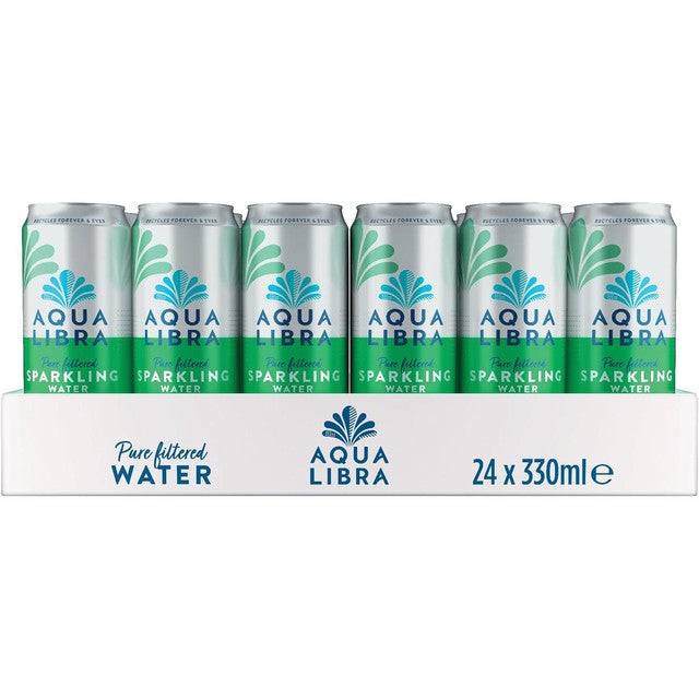 Aqua Libra sparkling water 330ml cans - British product