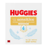 Huggies Pure Extra Sensitive Baby Wipes 8 Pack, UK version