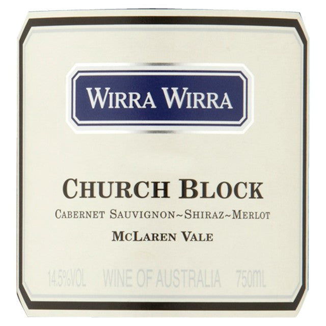 Wirra Wirra Church Block red wine 75cl - Australian product
