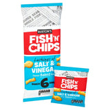 Burton's Fish & Chips Salt & Vinegar Snack Biscuits 150g