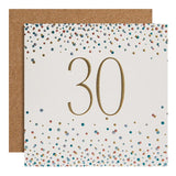 M&S 30th birthday card 15cm x 15cm, imported from the UK