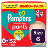 Pampers Baby-Dry Nappy Pants Extra Absorption Size 6+, imported from the UK