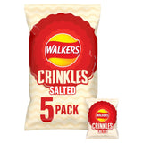 Walkers Crinkles simply salted crisps multipack 5 x 23g (British brand)