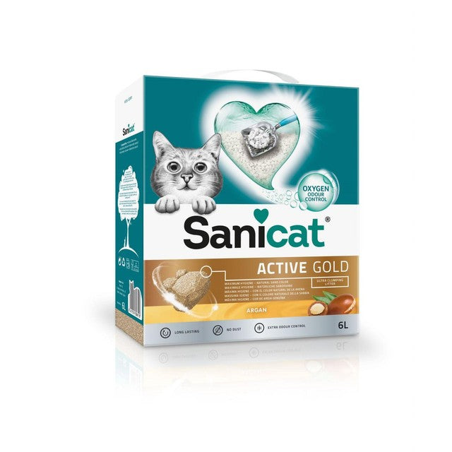 Sanicat Argan cat litter 6L (British brand)
