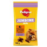 Pedigree Jumbone Mini Adult Small Dog Treats Chicken & Lamb Dog Chew Sticks 4 x 40g