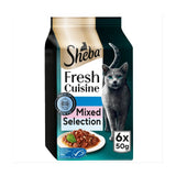 Sheba Taste of Tokyo MSC fish cat food pouches 6x50g (British brand)
