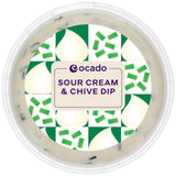 Ocado sour cream and chive dip 200g, imported from the UK