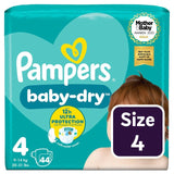 Pampers Baby-Dry Nappies Size 4 (9-14kg) Essential Pack
