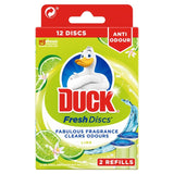 Toilet Duck Lime Fresh Discs Rim Block Refills 2x36ml