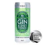 M&S Diet Gin & Tonic Ready to Drink 25cl
