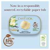 Carte D'Or Madagascan Vanilla Light Ice Cream Tub 900ml - British product