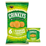 Jacob's Crinkly's cheese and onion flavour baked snack biscuits multipack, UK version