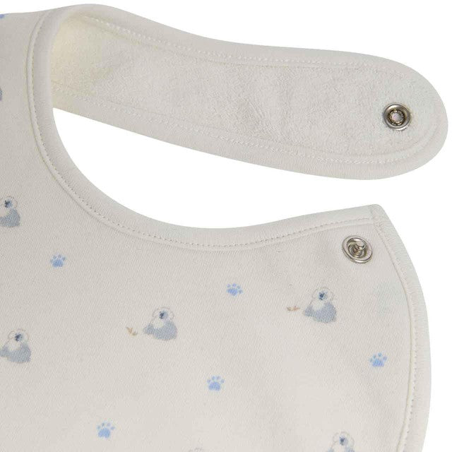M&S blue dog print baby bibs pack of 5 imported from the UK