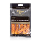 The Dog Deli Petface Chicken Rolled Sweet Potato Dog Treat 100g