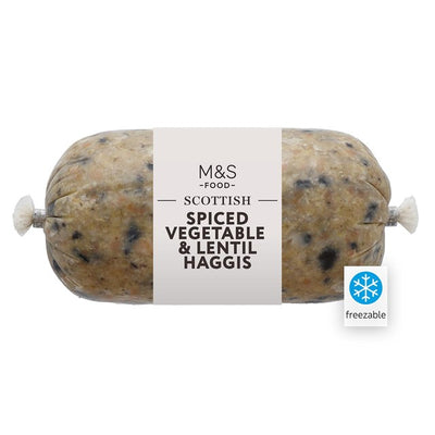 M&S Scottish Spiced Vegetable & Lentil Haggis Meat-Free Haggis 454g