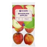 Ocado British Braeburn Apples Fresh Fruit 6-Pack