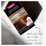 John Frieda Foam Hair Colour Natural Black 2N Kit, UK version