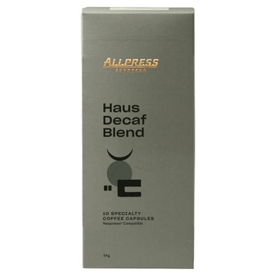 Allpress Haus Decaf Blend Specialty Coffee Capsules 10 Capsules