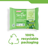 Simple Biodegradable Exfoliating Face Wipes (British brand)