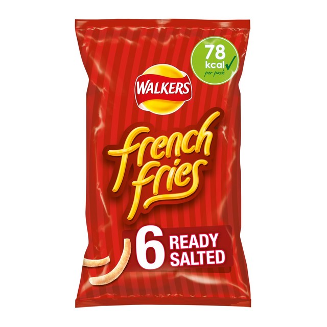 Walkers French Fries Ready Salted Crisps 6x18g (British brand)