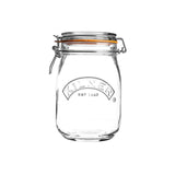 Kilner Round Clip Top Jar 1 Litre Glass Storage