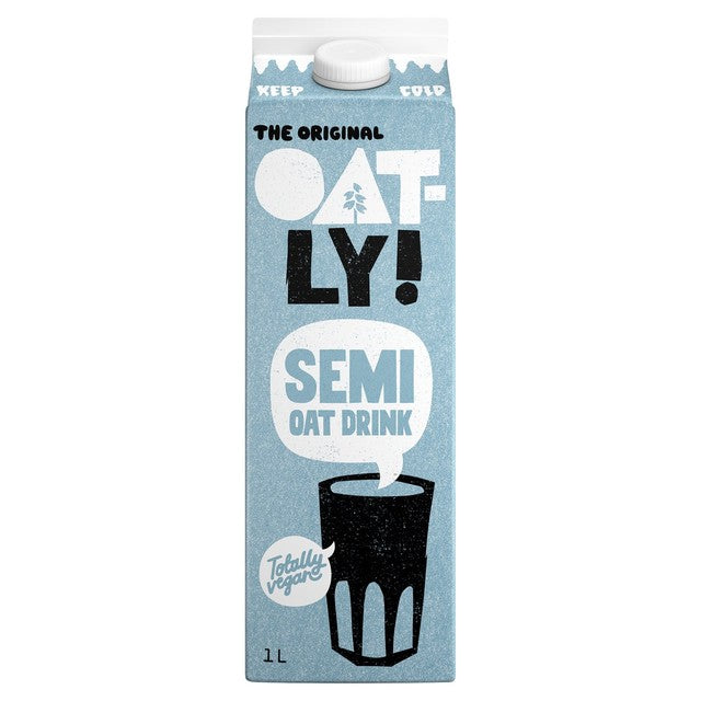 Oatly oat drink semi chilled imported from the UK