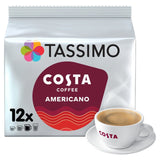 Tassimo Costa Americano coffee pods 12 pack (British brand)