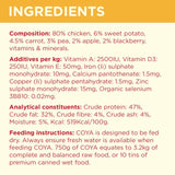 Coya Freeze-Dried Raw Dog Food Chicken 750g - British product