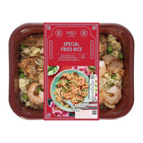 M&S special fried rice with pork and prawns 400g, imported from the UK