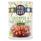 Free & Easy Free From Organic Chick Pea & Vegetable Curry Ready Meal 400g