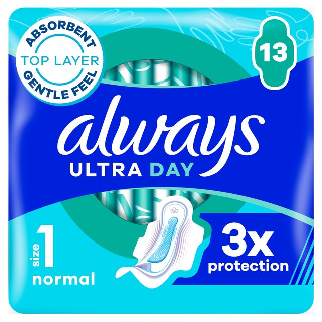 Always Ultra Normal Sanitary Towels with Wings Size 1 - British product