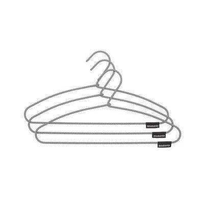 Brabantia Soft Touch Clothes Hangers Black/White Set of 3