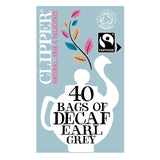 Clipper Organic & Fairtrade Decaffeinated Earl Grey Tea Bags 40 Count