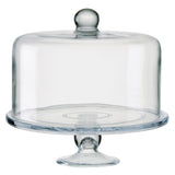 Artland straight sided dome cake stand glass 28x27cm - British product
