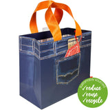 Deva Designs Denim Medium Gift Bag