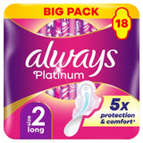 Always Platinum Long Sanitary Towels with Wings Size 2
