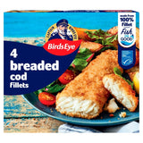 Birds Eye 4 MSC Breaded Cod Fillets Frozen Fish Fillets 400g