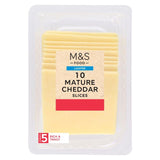 M&S British Lighter Mature Cheddar Cheese 10 Slices