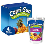 Capri Sun Tropical Kids Juice Drink 4 x 200ml Pouches